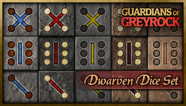 Guardians of Greyrock - Dice Pack: Dwarven Set