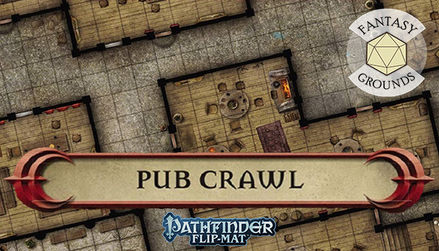 Fantasy Grounds - Pathfinder RPG - Pathfinder Flip-Mat - Classic Pub Crawl