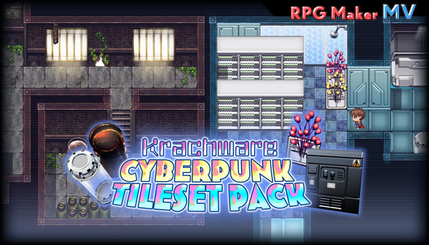 RPG Maker MV - Krachware Cyberpunk Tileset Pack