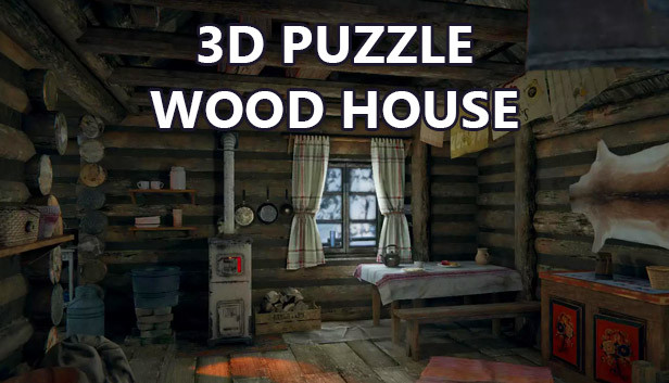 3D PUZZLE - Wood House