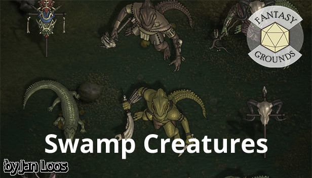 Fantasy Grounds - Jans Token Pack 25 - Swamp Creatures