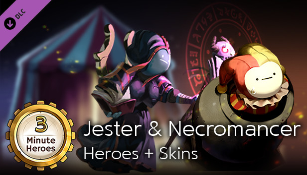 3 Minute Heroes - Jester & Necromancer Heroes + Skins