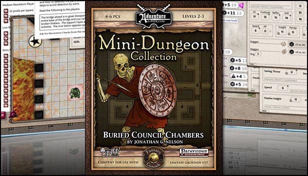 Fantasy Grounds -  Mini-Dungeon #001: Buried Council Chambers (PFRPG)