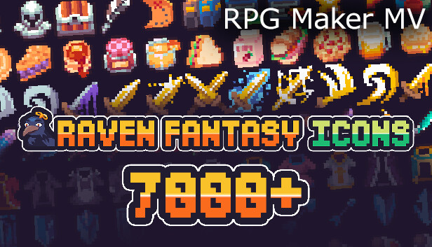 RPG Maker MV - Raven Fantasy Icons - 7000+