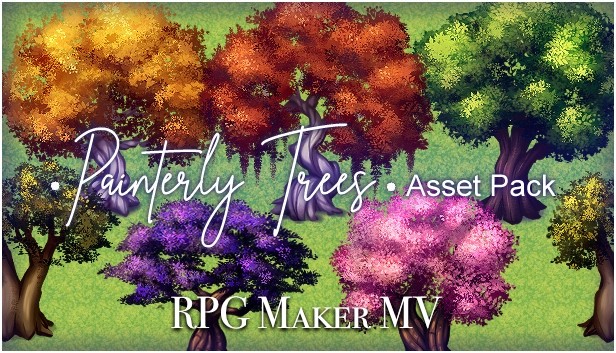 RPG Maker MV - Painterly Trees Asset Pack
