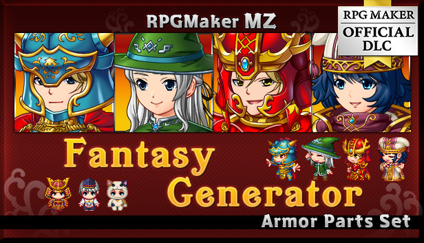 RPG Maker MZ - Fantasy Generator - Armor Parts Set