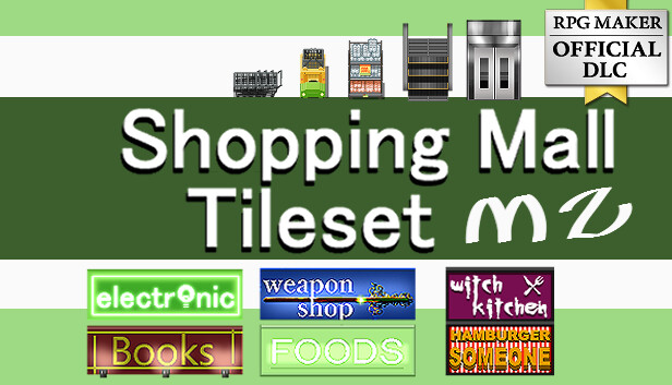 RPG Maker MZ - Shopping Mall Tileset