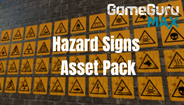 GameGuru MAX Modern Day Asset Pack - Hazard Signs