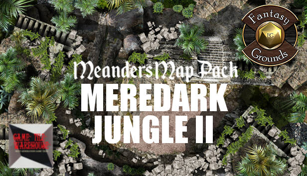 Fantasy Grounds - Meanders Map Pack: Meredark Jungle II (Map Pack)