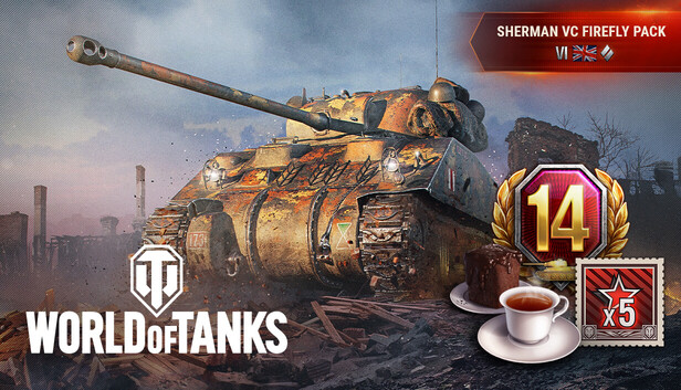 World of Tanks — Sherman VC Firefly Pack (VI British Medium Tank)