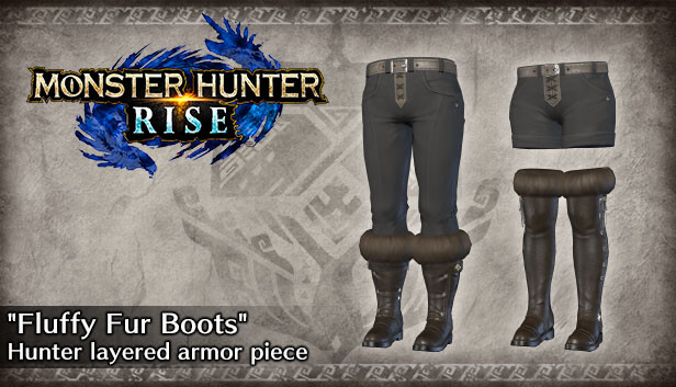 Monster Hunter Rise - Element pancerza warstwowego łowcy „Puchate futrzane buty”
