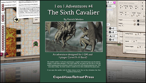 Fantasy Grounds - 1 on 1 Adventures #4: The Sixth Cavalier (PFRPG/3.5E)