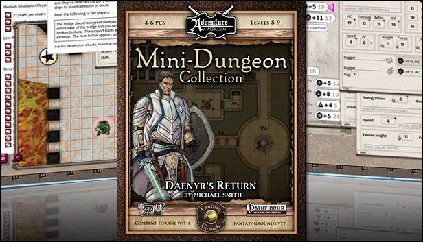 Fantasy Grounds - Mini-Dungeon #021: Daenyr’s Return (PFRPG)