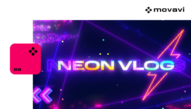 Movavi Video Editor 2024 - Neon Vlog Pack