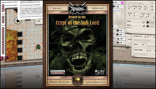 Fantasy Grounds - 3.5E/PFRPG: A24: Return to the Crypt of the Sun Lord