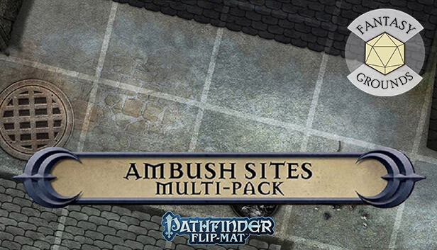 Fantasy Grounds - Pathfinder RPG - Pathfinder Flip-Mat: Ambush Sites Multi-Pack