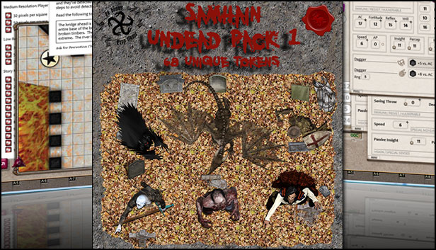 Fantasy Grounds - Ddraig Goch's Samhain Undead 1 (Token Pack)