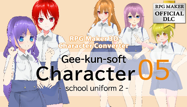 RPG Maker 3D Character Converter - Gee-kun-soft character 05 school uniform 2