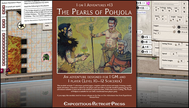 Fantasy Grounds - 1 on 1 Adventures #13: The Pearls of Pohjola (PFRPG)