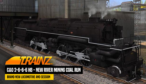 Trainz 2019 DLC: C&O 2-6-6-6 H8 - New River Mining Coal Run