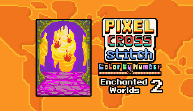 Pixel Cross Stitch - Enchanted Worlds Pack 2