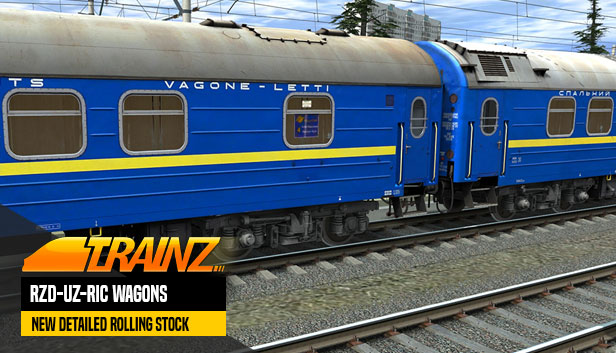 Trainz 2019 DLC - RZD-UZ-RIC Wagons