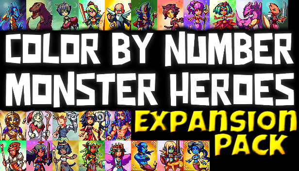 Color by Number - Monster Heroes - Expansion Pack