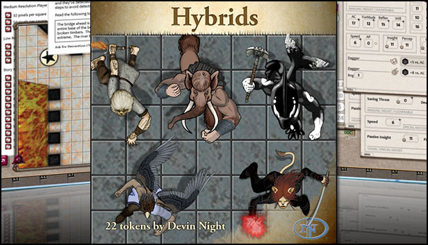 Fantasy Grounds - Hybrids (Token Pack)