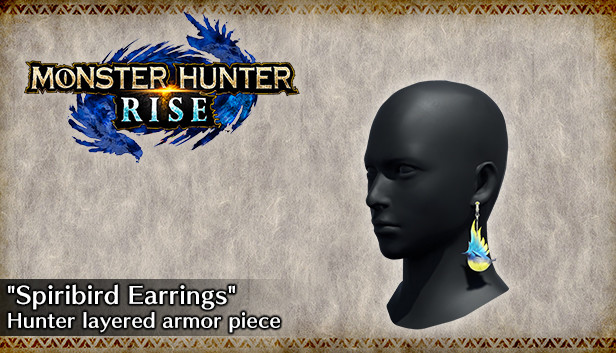 MONSTER HUNTER RISE - Element pancerza warstwowego łowcy „Kolczyki duchoptaka”