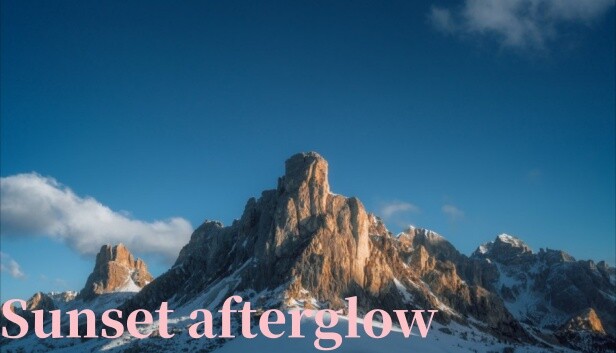 Sunset afterglow