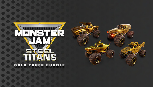 Monster Jam Steel Titans - Gold Truck Bundle