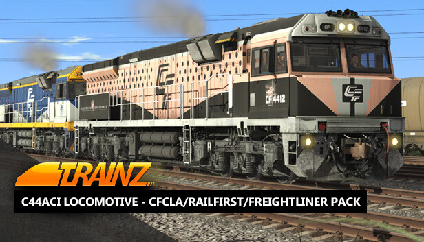 Trainz 2022 DLC - CFCLA, RailFirst, Freightliner GE C44aci Pack