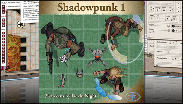 Fantasy Grounds - Shadowpunk (Token Pack)