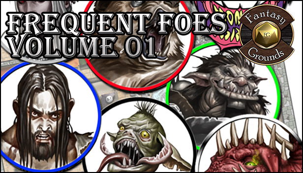 Fantasy Grounds - Frequent Foes, Volume 1 (Token Pack)