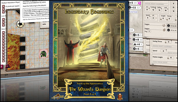 Fantasy Grounds - Trail of the Apprentice: The Wizard's Dungeon (5E)