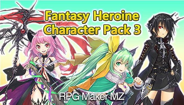 RPG Maker MZ -  Fantasy Heroine Character Pack 3