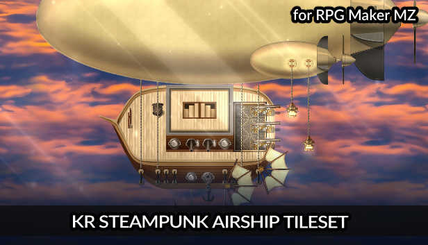 RPG Maker MZ - KR Steampunk Airship Tileset