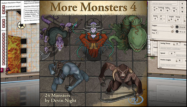 Fantasy Grounds - More Monsters 4 (Token Pack)