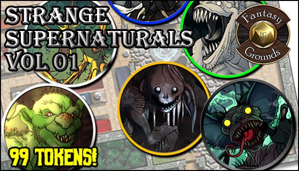 Fantasy Grounds - Strange Supernaturals Vol 1 (Token Pack)