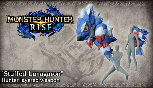 Monster Hunter Rise - Broń warstwowa łowcy „Wypchany Lunagaron” (topór sprężynowy)