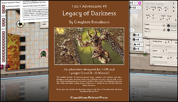Fantasy Grounds - 1 on 1 Adventures #9: Legacy of Darkness (3.5E/PFRPG)
