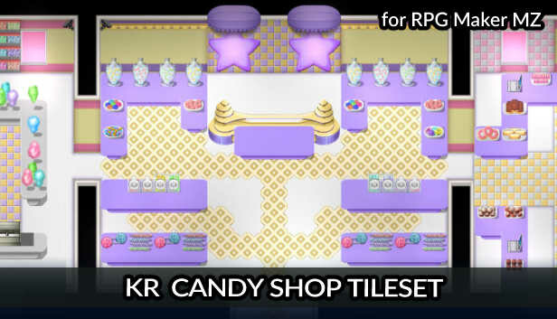 RPG Maker MZ - KR Candy Shop Tileset