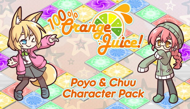 100% Orange Juice - Poyo & Chuu Character Pack