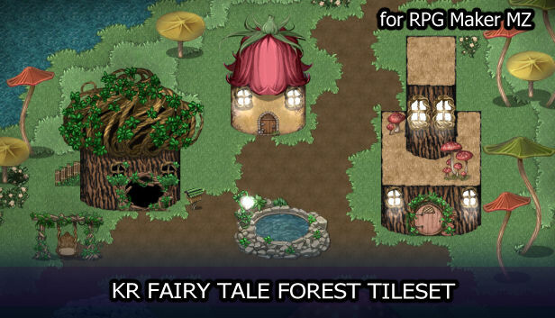 RPG Maker MZ - KR Fairy Tale Forest Tileset