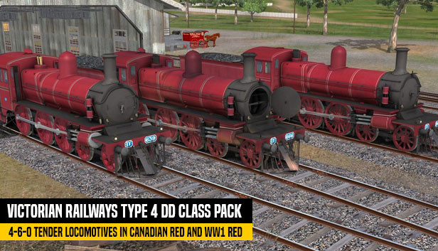 Trainz Plus DLC - Victorian Railways Type 4 DD Class Pack - Canadian Red