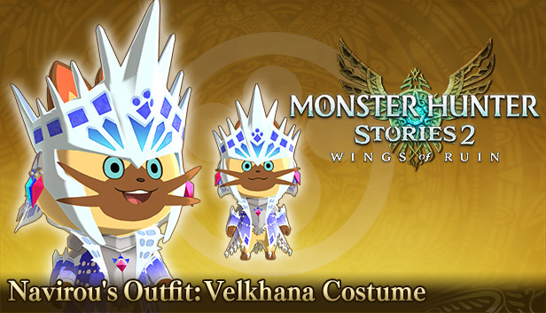 Monster Hunter Stories 2: Wings of Ruin - Navirou's Outfit: Velkhana Costume