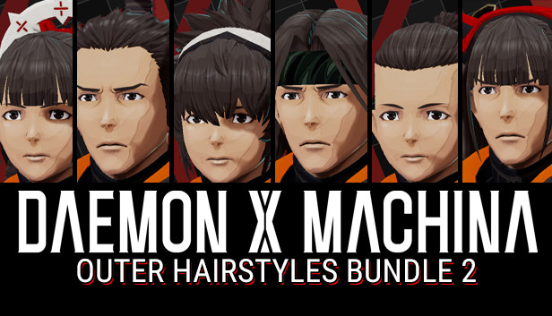 DAEMON X MACHINA - Outer Hairstyles Bundle 2