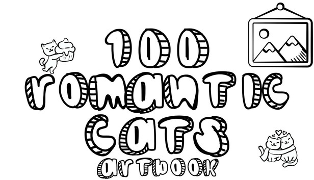 100 Romantic Cats - Artbook