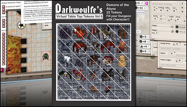 Fantasy Grounds - Top-Down Tokens - Darkwoulfe's Token Pack Vol 6
