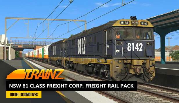 Trainz 2022 DLC - NSW 81 Class Freight Corp, Freight Rail Pack